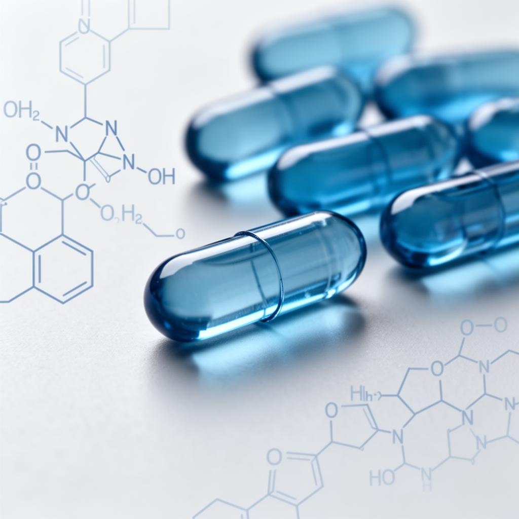 Artivorin capsules with molecular structure diagram showing scientific formulation